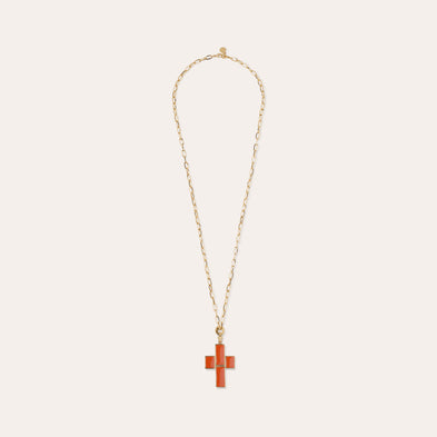 Enamel Cross Necklace