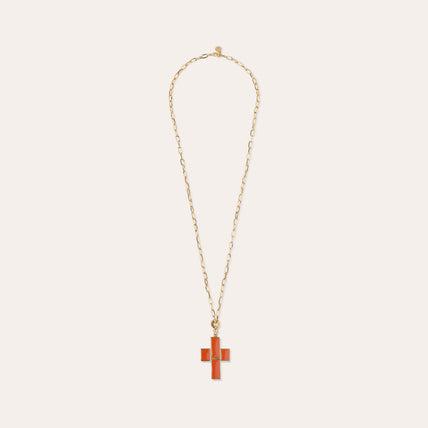 Enamel Cross Necklace