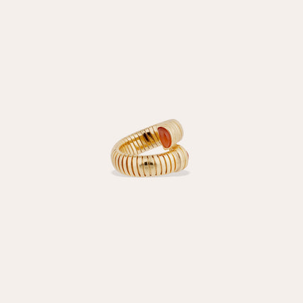 Antigone Gold Ring - Carnelian