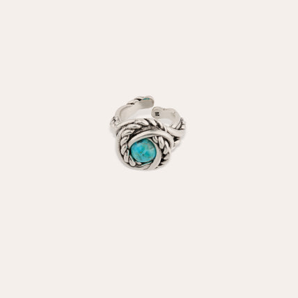 Bague Atika argentée - Turquoise