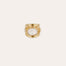 Bague Simone -  Nacre blanche