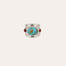 Simone Silver-Toned Ring - Turquoise