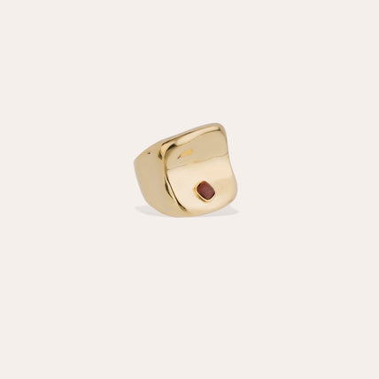 Square Ring - Silicified Wood