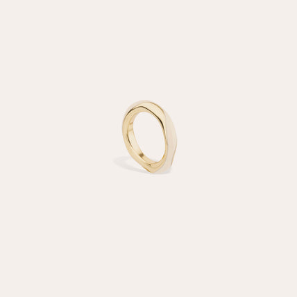 Bague Selva Vague acétate - Ivoire