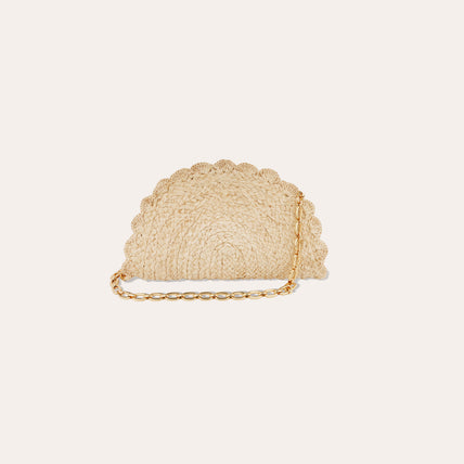 Sun Mini Clutch Bag - Ecru