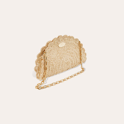Sun Mini Clutch Bag - Ecru