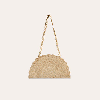 Sun Mini Clutch Bag - Ecru