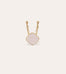 Gold-plated pendant - Rose quartz
