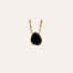 Pendentif Serti - Onyx noir