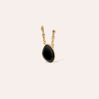 Pendentif Serti - Onyx noir