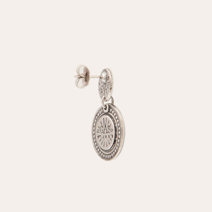 Boucles d'oreilles Sequin argentées