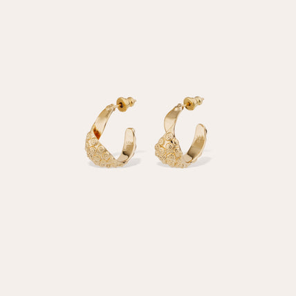 Boucles d'oreilles Almara petit modèle dorées 