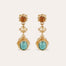Boucles d'oreilles Amarante dorées