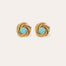 Boucles d'oreilles Atika dorées - Turquoise