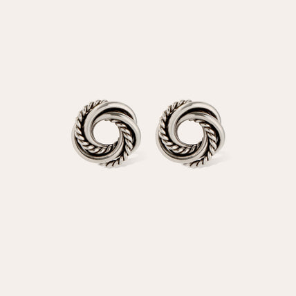 Boucles d'oreilles puce Atika argentées