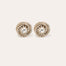 Atika rhinestone gold stud earrings
