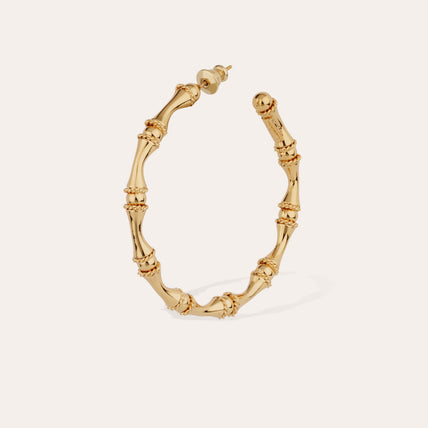 Boucles d'oreilles créoles Bambou dorées