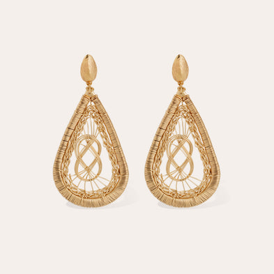 Boucles d'oreilles Tojo Filea dorées