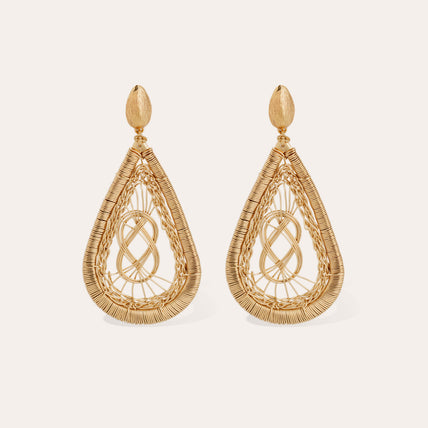 Boucles d'oreilles Tojo Filea dorées