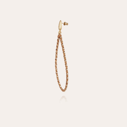 Boucles d'oreilles Beyby grand modèle dorées - Osier