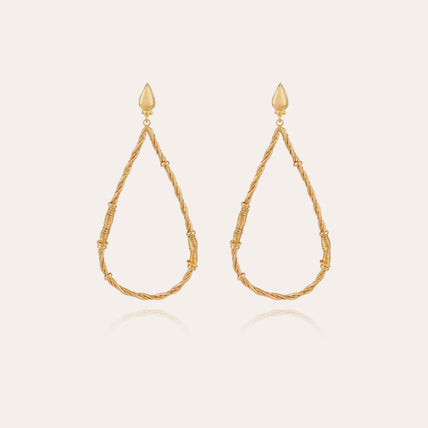 Bibi Torsade gold earrings
