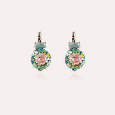 Boucles d'oreilles Décalco argentées