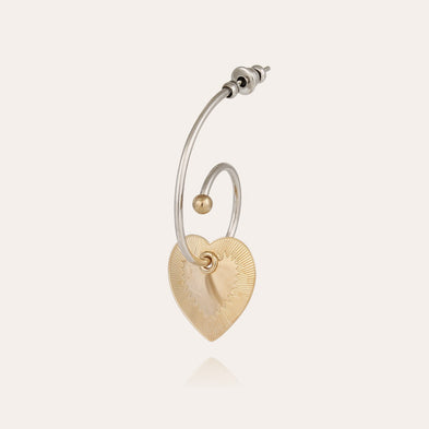 Boucles d'oreilles Céline Love mini bicolore