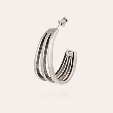 Boucles d'oreilles Cerceau argentées