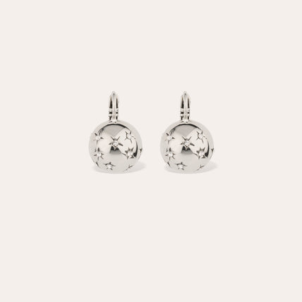 Boucles d'oreilles Comète petit modèle argentées