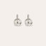 Comète small silver earrings