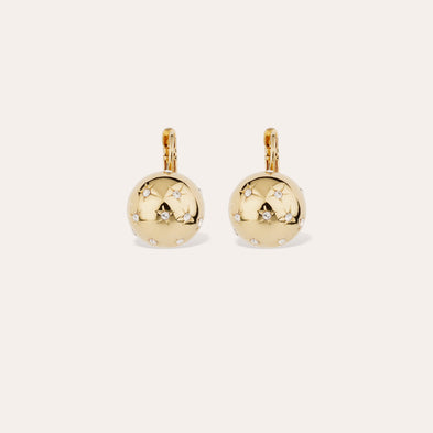 Boucles d'oreilles Comète petit modèle dorées