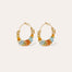 Boucles d'oreilles créoles Aloha mini dorées