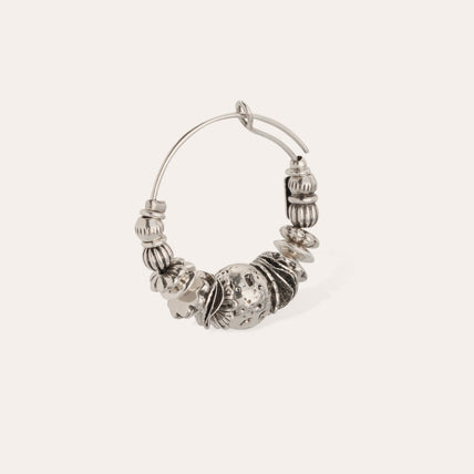 Boucles d'oreilles créoles Aloha mini argentées 