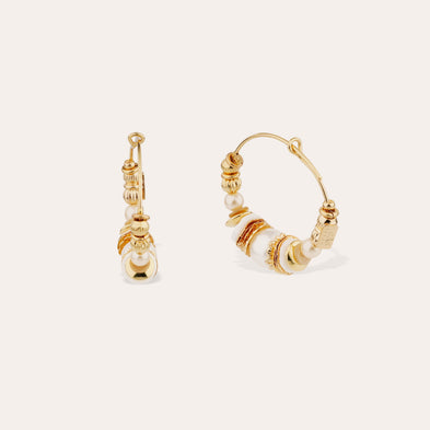Boucles d'oreilles Aloha mini dorées