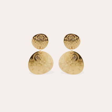 Boucles d'oreilles Diva Nuage petit modèle dorées