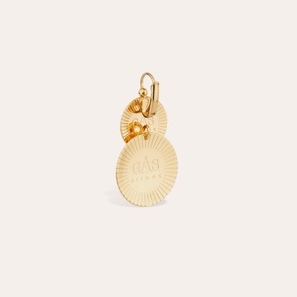 Very Diva double small gold earrings