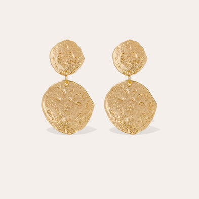 Eclipse large gold earrings
