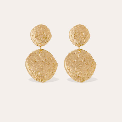 Boucles d'oreilles Eclipse grand modèle dorées