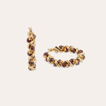 Boucles d'oreilles Eurydice petit modèle dorées