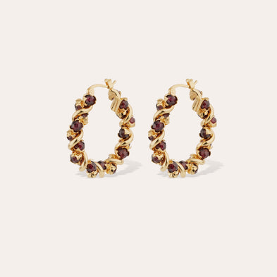 Boucles d'oreilles Eurydice petit modèle dorées