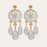 Fanfaria raffia earrings gold