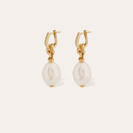 Boucles d'oreilles Hina Biwa petit modèle dorées 