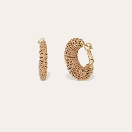 Izzia small gold earrings - Wicker