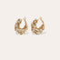 Boucles d'oreilles petit modèle dorées - Nacre Blanche
