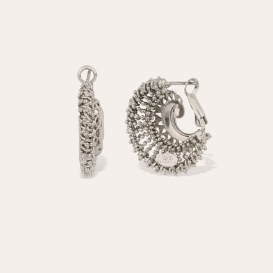 Boucles d'oreilles Izzia nu petit modèle argentées