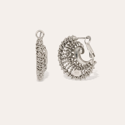 Izzia nude small earrings in silver