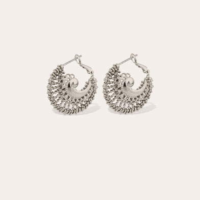 Boucles d'oreilles Izzia nu petit modèle argentées