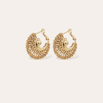 Boucles d'oreilles Izzia petit modèle dorées