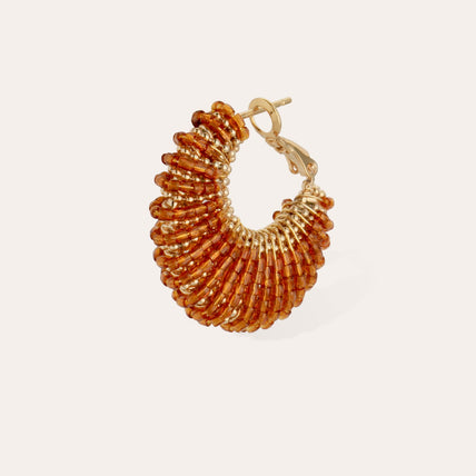 Boucles d'oreilles Izzia petit modèle dorées