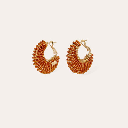 Boucles d'oreilles Izzia petit modèle dorées